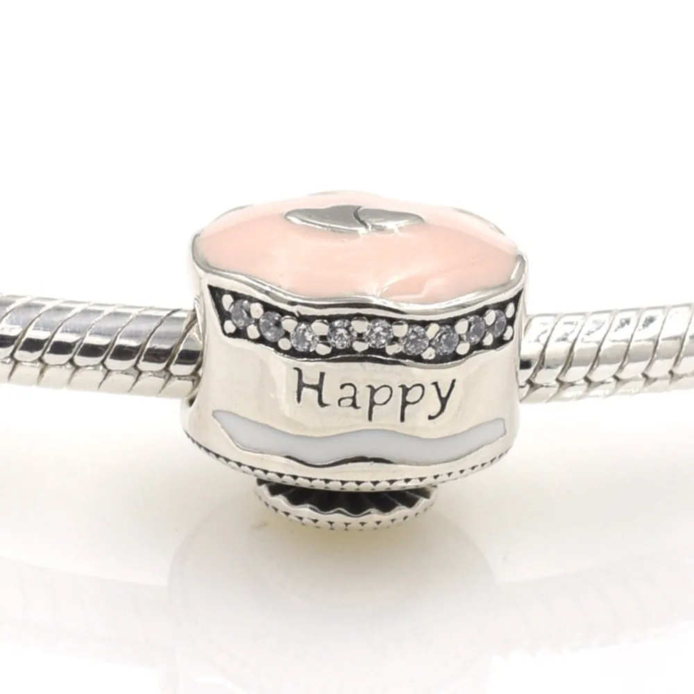 Новинка года, браслет Pandora Charms из подлинного серебра 925 пробы, самодельное ювелирное изделие из бисера для женщин