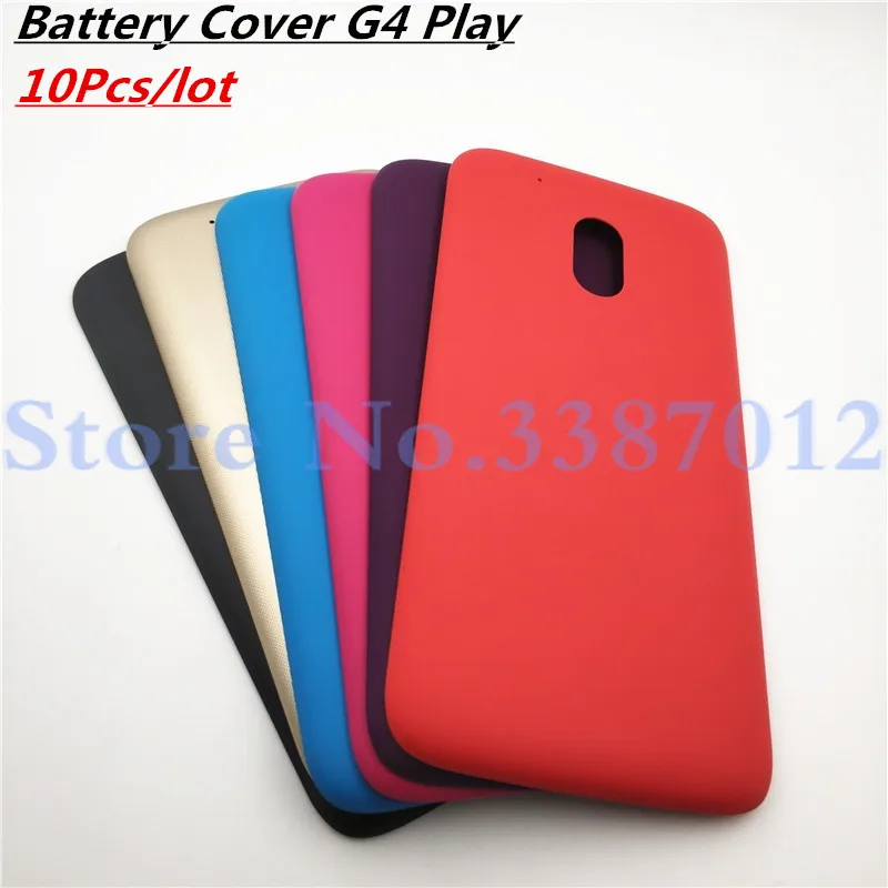 10 шт./лот новая Крышка батарейного отсека задняя крышка Корпус для Motorola Moto G4 Play
