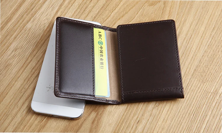 LAN мужской кожаный чехол для кредитных карт с несколькими отделениями samll bank
