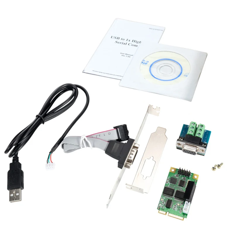 Mini PCIe USB к RS422 RS485 порт карты для Intel ITX PCI E RS 422 485 контроллер карты|Платы расширения| |