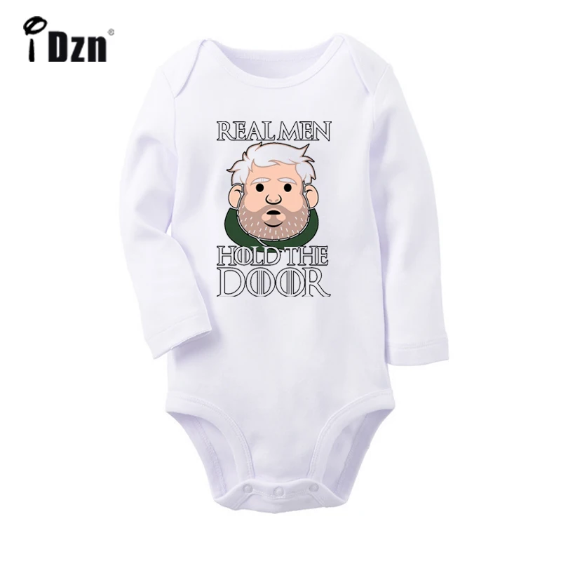 JaBaby1316WC Игра престолов Ходор настоящие мужчины держать дверь дизайн новорожденного ребенка боди малыша с длинным рукавом Onsies комбинезон хлопок одежда - Цвет: JaBaby1316WC