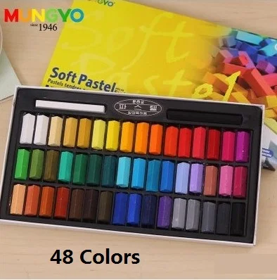 48 colors MUNGYO MPS мягких пастельных тонах 24/32/48/64 цветов художественные рисовальные принадлежности сделай сам DIY бигуди для волос крашеная make up - Цвет: 48 colors