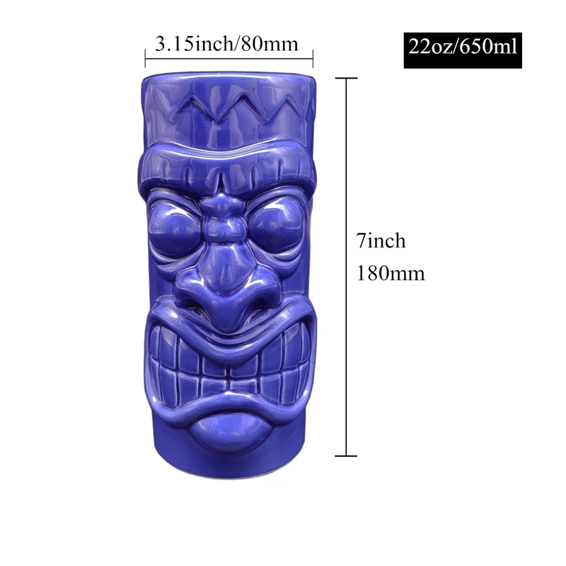 650 мл Гавайские Tiki кружки Коктейльная чашка пивная кружка для напитков вина