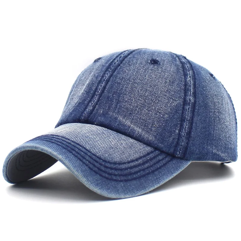 Ditpossible мыть хлопок бейсболки для женщин для мужчин летняя уличная casquette джинсы синий шапки снепбеки