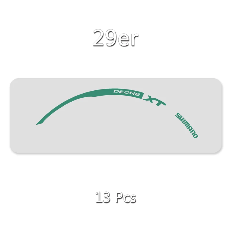 29er Refle Green Wheel rim stickers/decals of Mountain bike/bicycle For SHIMANO XT M785 Free shipping - Цвет: 29er Refle Green