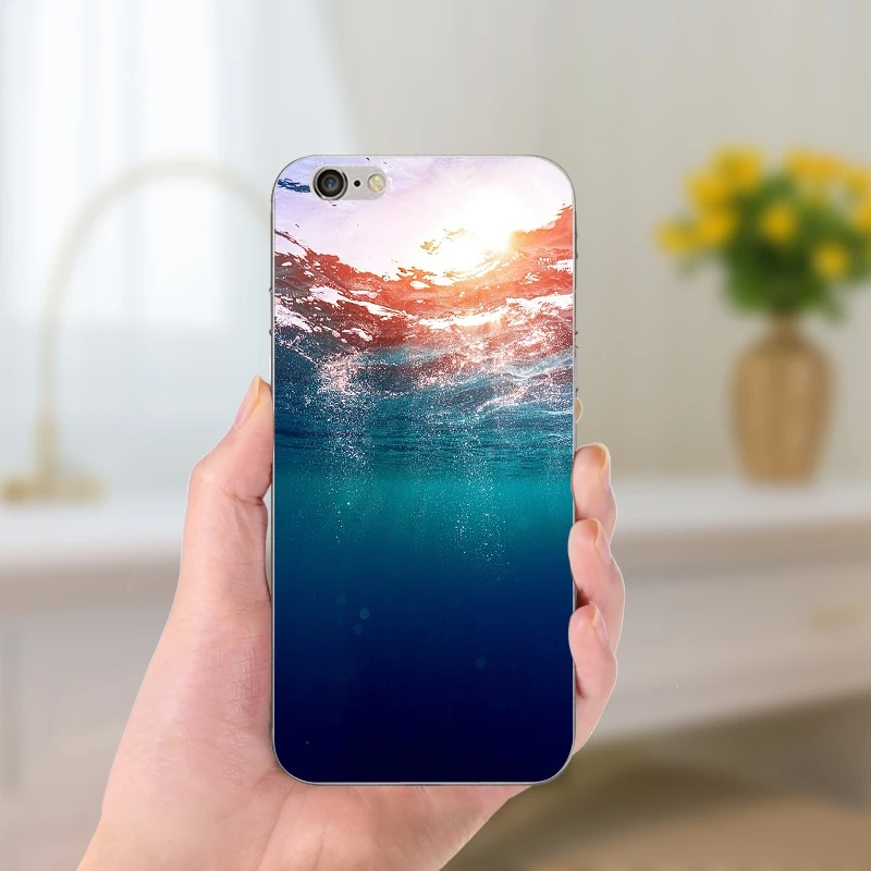 Quotes Live Watercolor Cell Phone Cases Slim Soft TPU Silicon Transparent for iPhone 8 7 6 6S Plus X 5 5S SE 5C 4 Shell Fundas | Мобильные