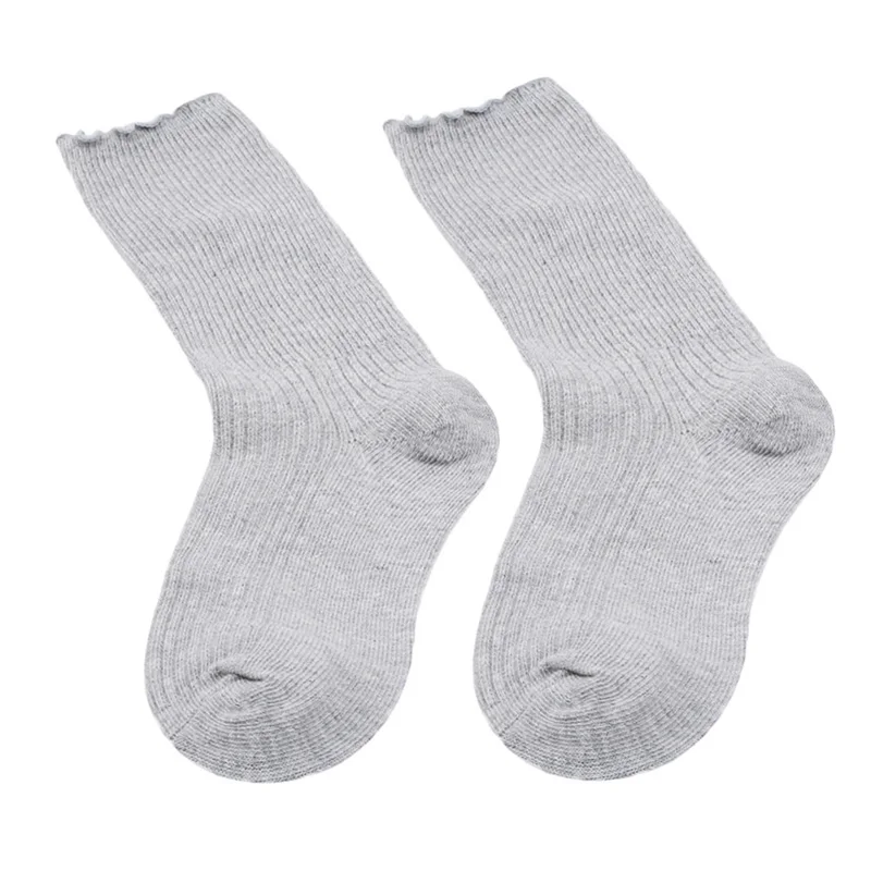 light grey Хлопковые милые свободные кружевные носки в стиле Харадзюку с отворотами в стиле ретро; сезон осень-зима; носки без пятки в корейском и японском стиле для женщин и девочек; Разноцветные чулки - Цвет: light grey
