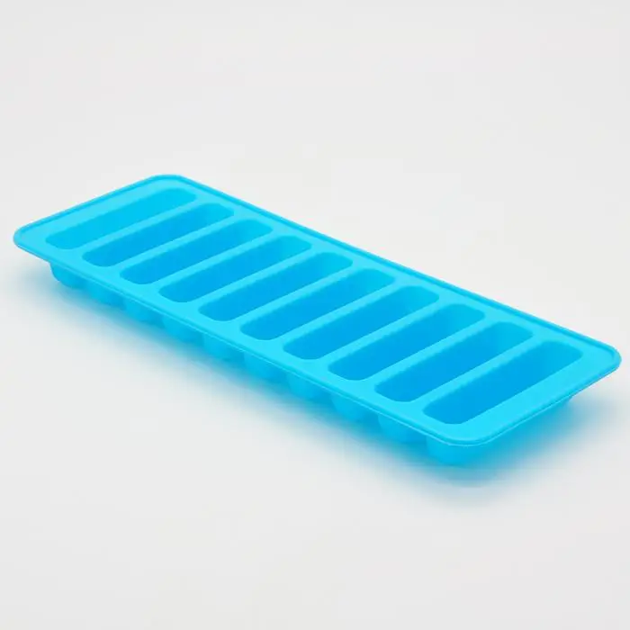 blue Кухонные гаджеты, силиконовый лоток с формой для кубиков льда, форма для льда, подходит для бутылки с водой, маркеры для мороженого, инструменты - Цвет: blue