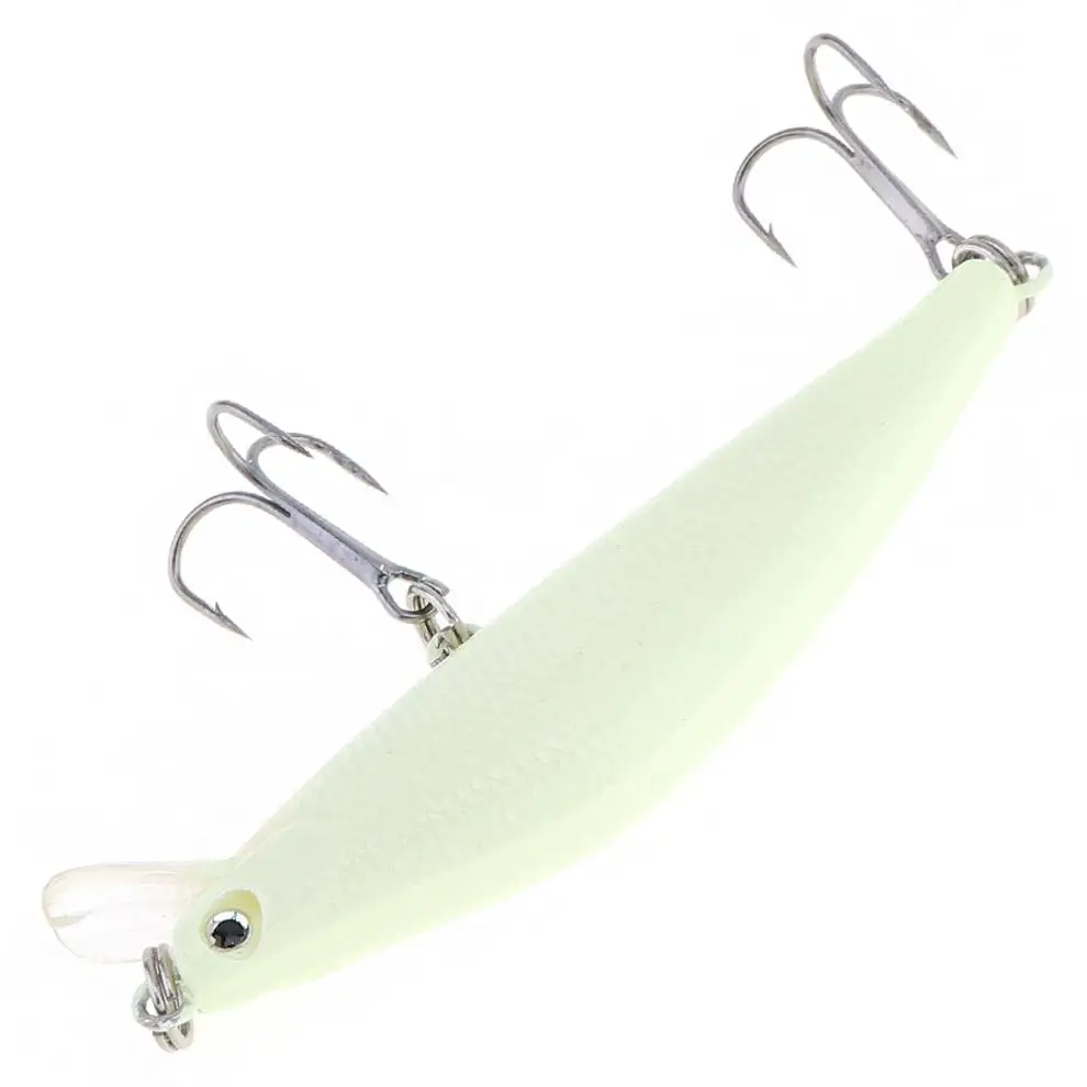 

8g 8.2cm Night Luminous Fishing Lure Minnow Hard Bait Noctilucence Simulation Bait Fishing Tackle with Treble hook