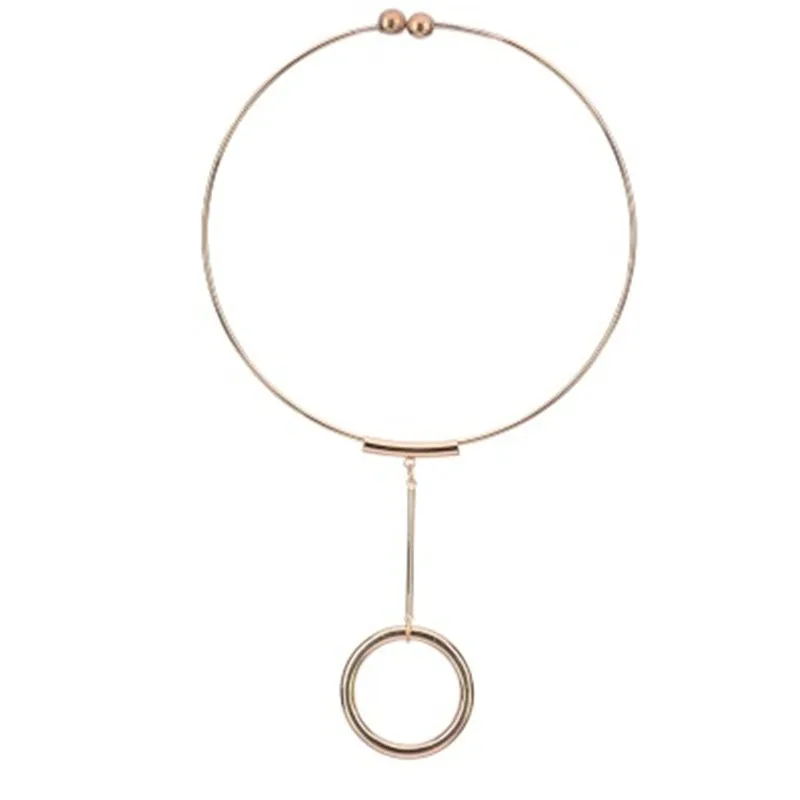 Fashion Gold Color Vintage Statement Round Boho Wedding Chocker Necklaces Women 2018 Collares Bijoux Mujer Choker Drop Necklace | Украшения