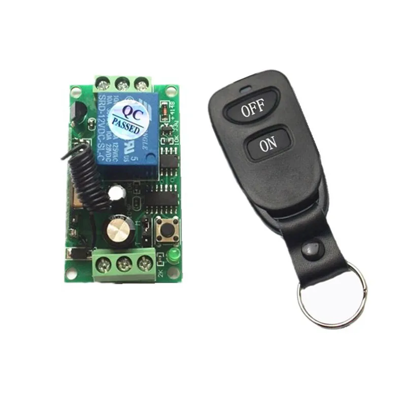Беспроводной Радиочастотный выключатель света 12 В постоянного тока 1 канал 10 А