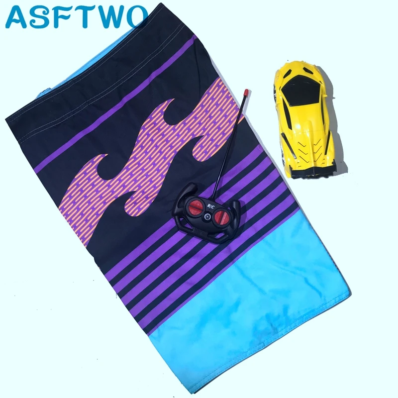 ASFTWO новинка 2019 мужские пляжные шорты для серфинга Лоскутные Полосатые с принтом