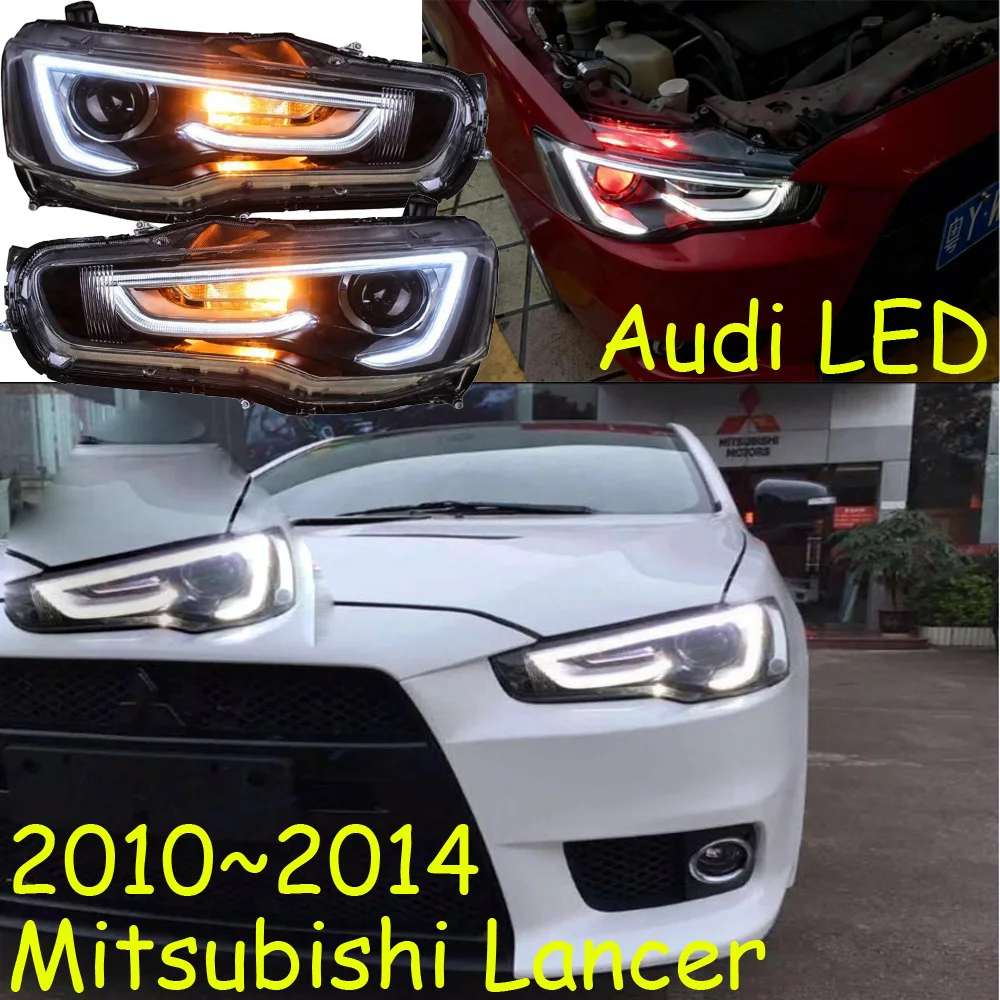 Автостайлинг фары для Lancer EX 2008 ~ 2015 года задний свет DRL H7 D2H Hid ангельские глазки