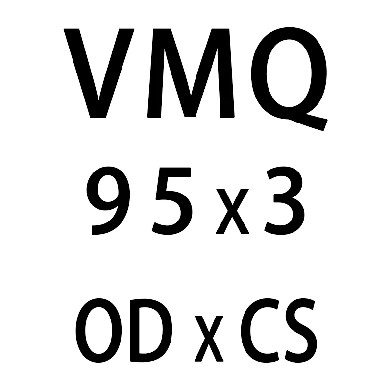 Белое Силиконовое кольцо кремния/VMQ уплотнительное кольцо 3 мм Толщина OD54/55/60/65/70/75/80/85/90/95/100*3 мм резиновая уплотнительная прокладка шайба - Цвет: OD95mm