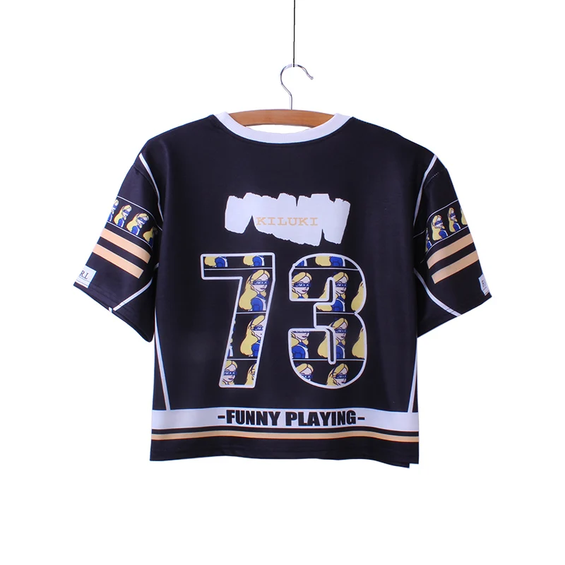 Женские топы в американском стиле летняя футболка с принтом персонажа женские