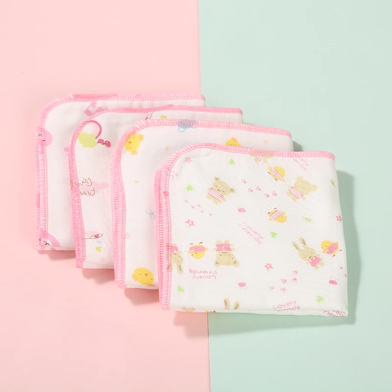 newborn babyHigh density cotton printed gauze handkerchief baby towel mouth water feeding 6 layer 30*30CM | Детская одежда и обувь