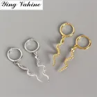 Женские серьги-гвоздики в стиле панк, серебро 100% пробы