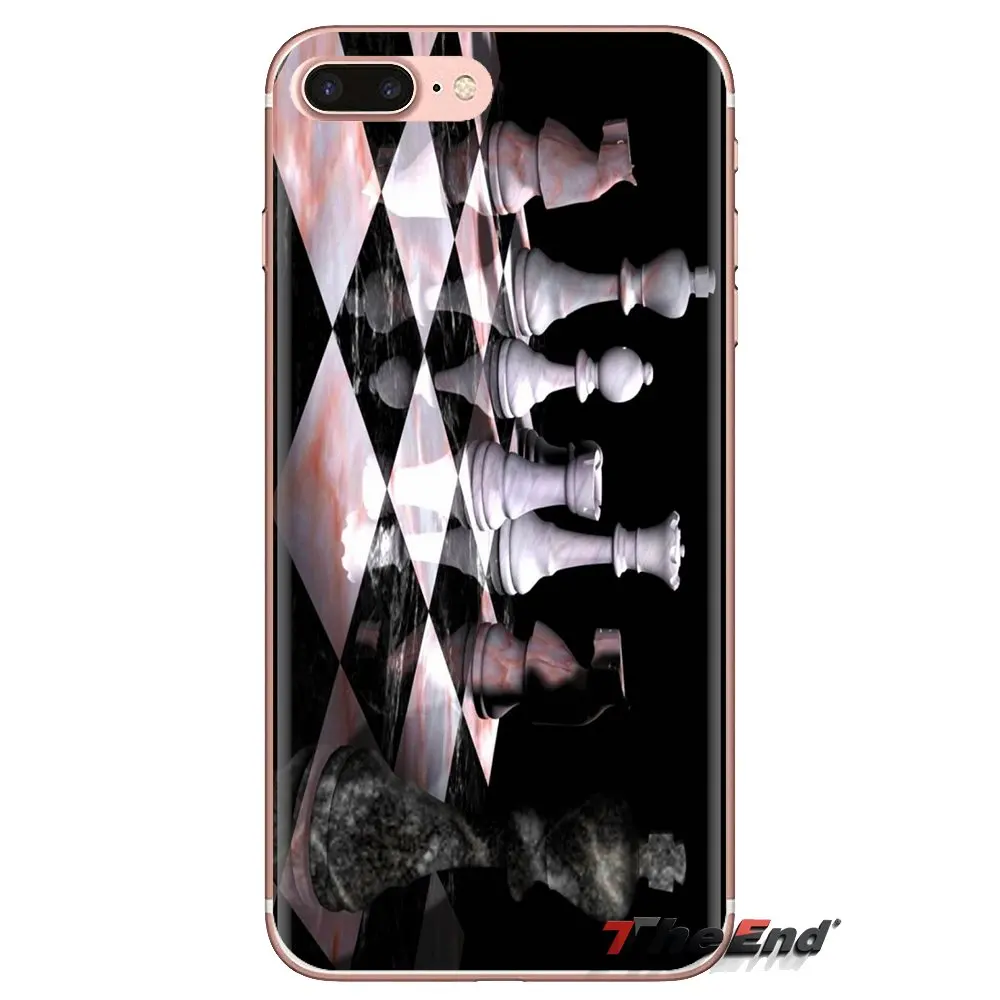 Chess Pieces and Board For Samsung Galaxy J1 J2 J3 J4 J5 J6 J7 J8 Plus 2018 Prime 2015 2016 2017 Transparent Soft TPU Case |