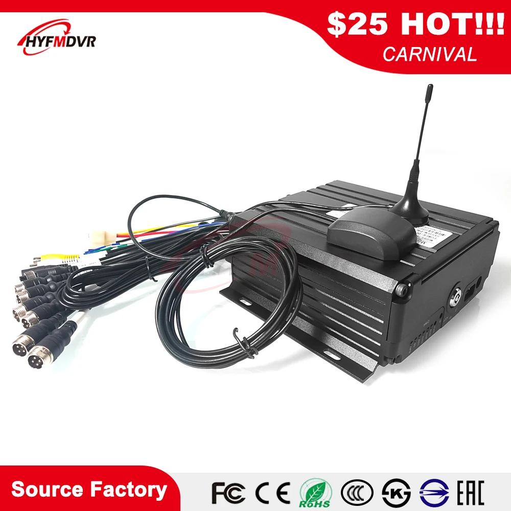 4G gps Мобильный DVR SD карта + Петля жесткого диска запись широкое напряжение DC8V-36V
