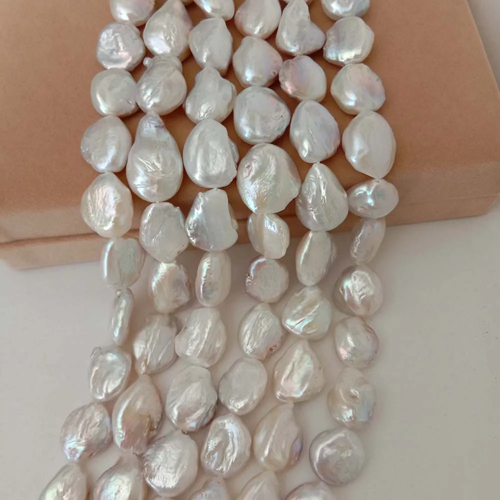 pearl beads, Nature freshwater loose pearl with baroque shape, BIG BAROQUE shape pearl,16-19 mm big keshi pearl
