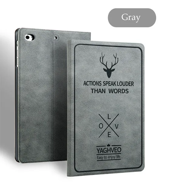for ipad 2 3 4 gray Для нового iPad Air Pro 10,5 Чехол Кожаный противоударный для i Pad 2 3 4 Pro 9,7 Тонкий флип-чехол Роскошный для iPad - Цвет: for ipad 2 3 4 gray