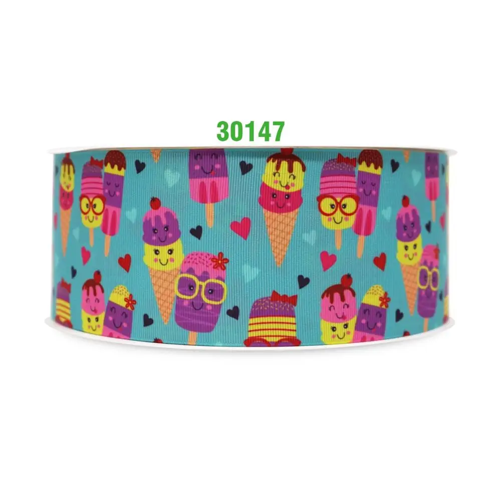30147 50 ярдов Цветок напечатанный grosgrain ленты 29928 - Цвет: 30147