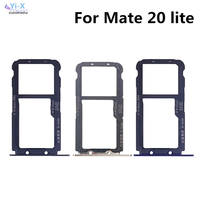 10 шт./лот лоток для sim карты адаптер держателя слота Huawei Mate 20 lite/Maimang 7|Адаптеры SIM