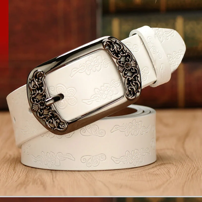 Женская кожаная винтажная пряжка с простым многофункциональным ремнем B Korea Genuine Leisure Fashion Decoration NX1688-7-1 on.