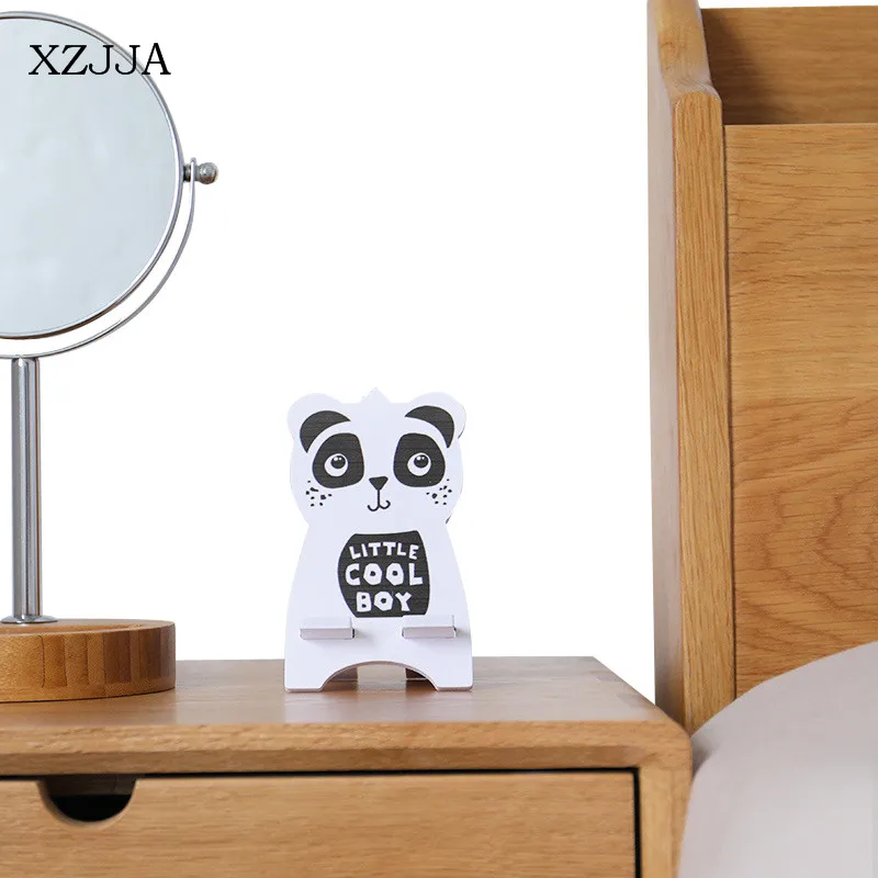 Полка для хранения сотового телефона XZJJA с милыми мультяшными животными DIY сборка