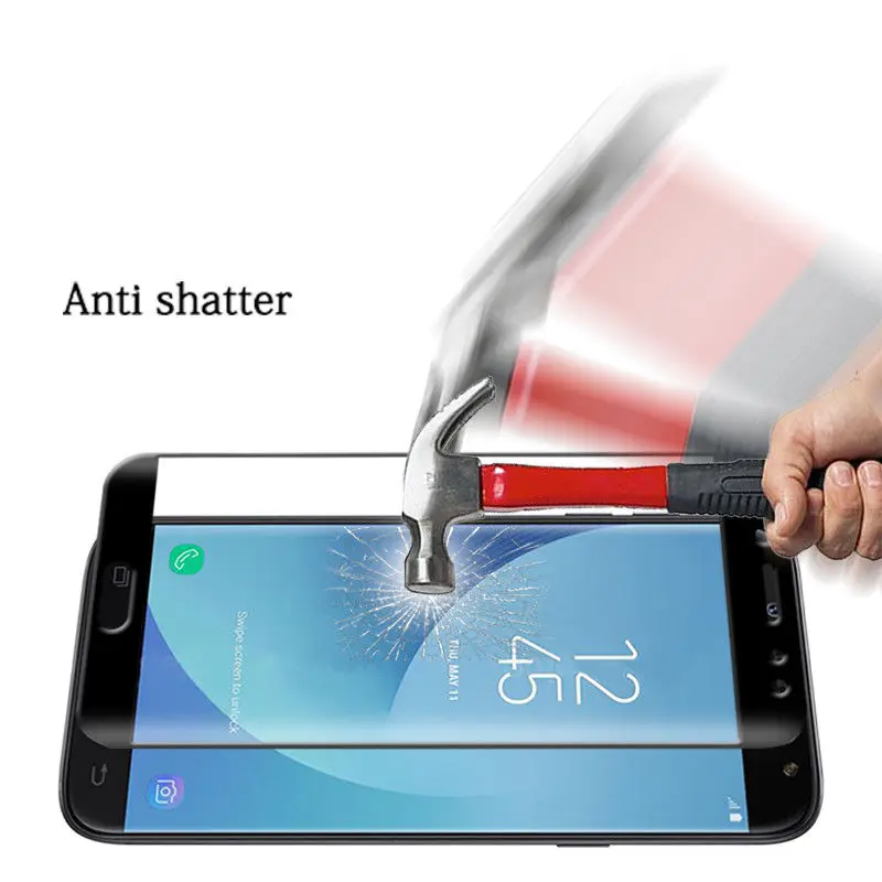 Полный изогнутое закаленное Высокопрочное Стекло для samsung J2 J3 J5 J7 2017 2016 Экран