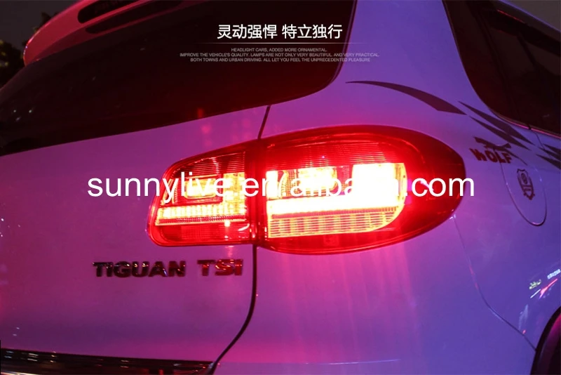 Задние фонари для Volkswagen Tiguan светодиодный задний фонарь 2009-2012 года красный цвет LF |
