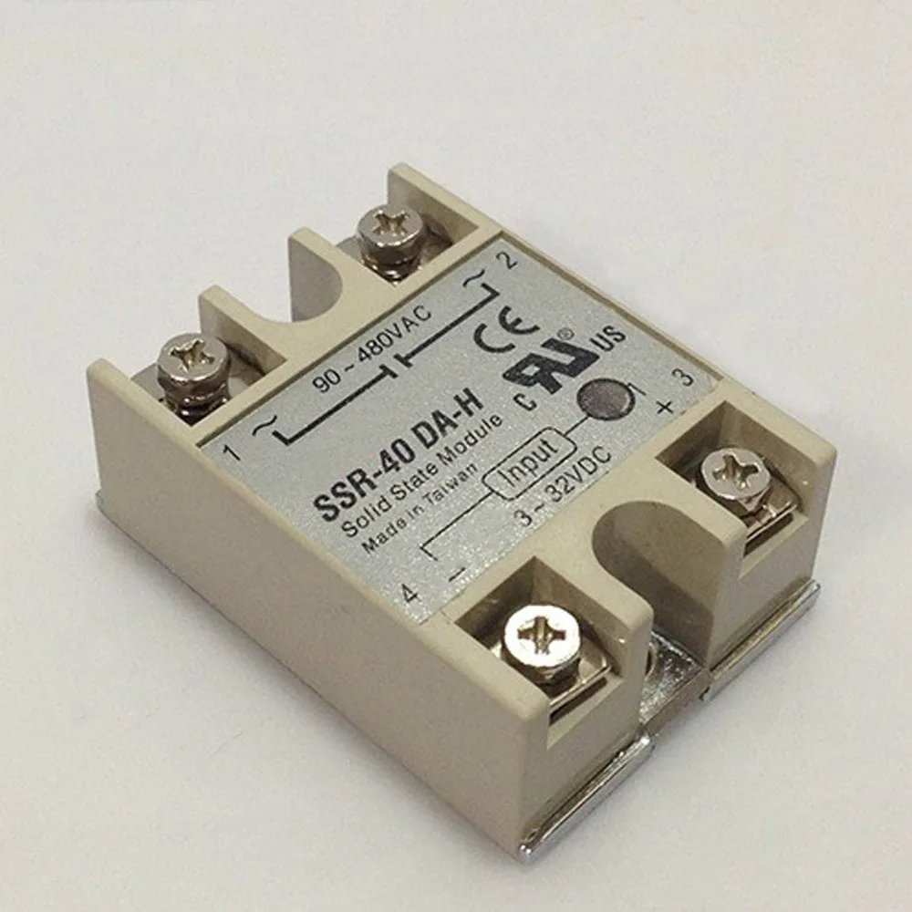 1 шт. SSR-40 Однофазный твердотельные реле SSR-40DA-H 40A DC управления AC 380 В хорошее
