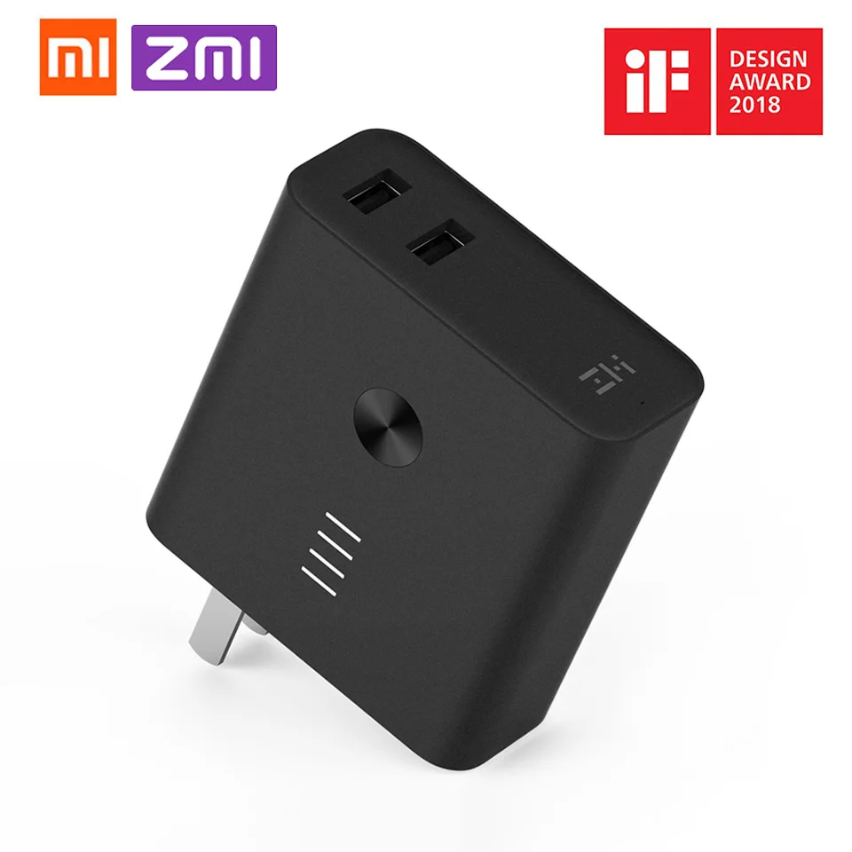 Внешний аккумулятор Xiaomi ZMI 2 в 1 быстрая зарядка 6500 мАч | Мобильные телефоны и