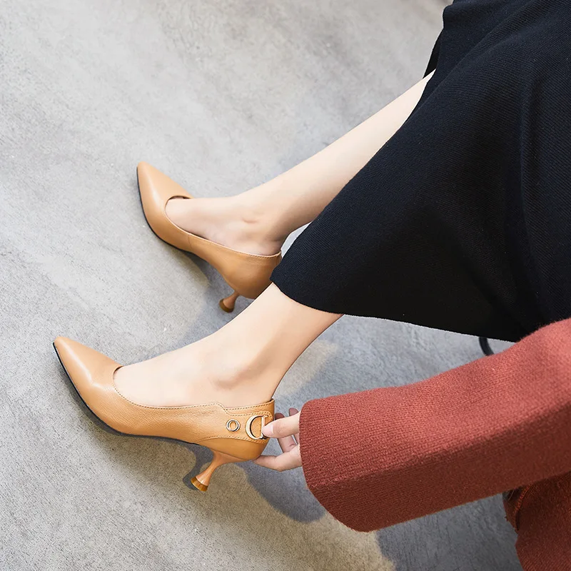 Туфли на высоком каблуке Zapatos Mujer Tacon Профессиональная женская обувь с острым