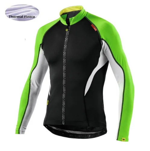 Mavic Winterthermovlies Radfahren Trikots Langarm Ropa Ciclismo MTB Fahrrad Rock Racing kleiизменить|Велосипедные