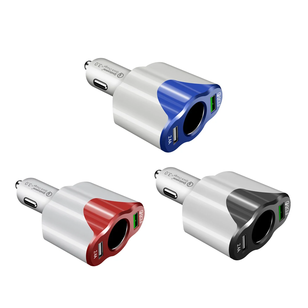 Хит продаж Автомобильный USB прикуриватель зарядное устройство 12В 24В