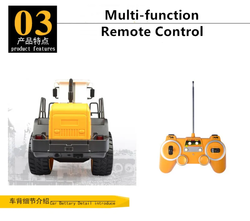 Внешняя большая игрушка RC 1:20 42 см RC пульт дистанционного управления вилочный погрузчик экскаватор бульдозер зарядка инженерное транспортное средство детская игрушка