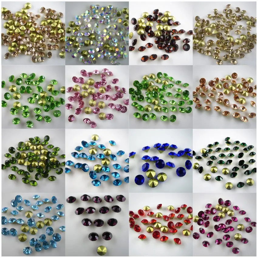14 шт. круглые стеклянные Чехлы для обуви и шляпы 8 мм|decorative applique|point backpoint back rhinestones |