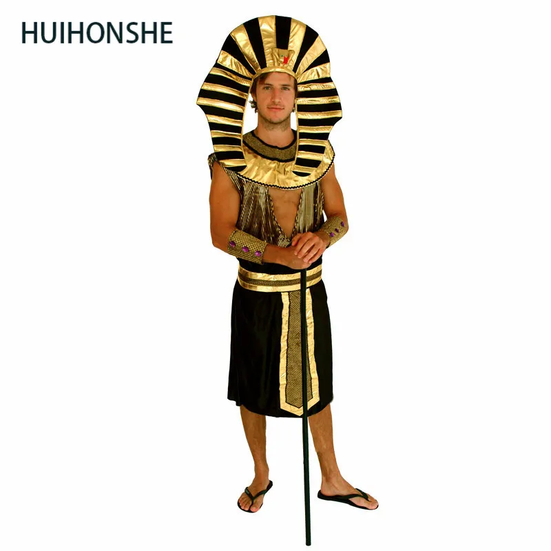 Костюмы египетского фараона для вечеринки на Хэллоуин одежда взрослых костюм