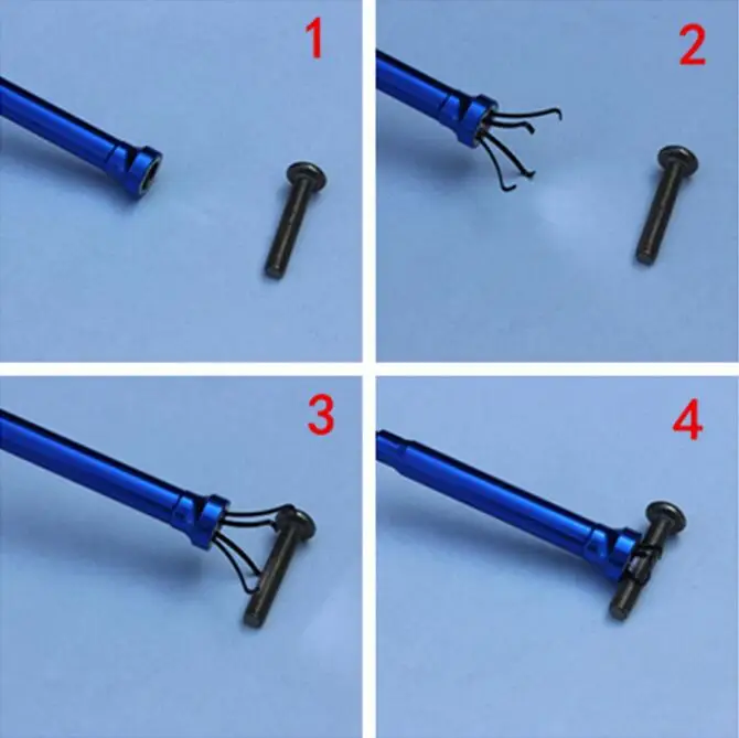 FreeShipping 62cm with LED light strong magnetic universal four-claw pick-up pass sewer toilet take-up clip car repair tool | Автомобили и