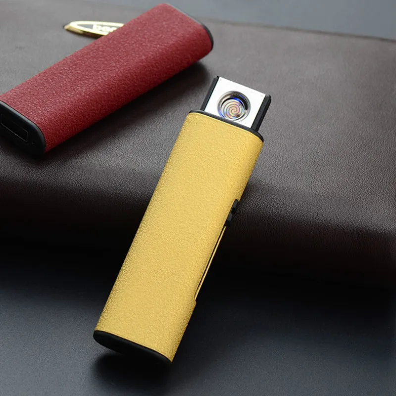 Мини USB Электронная перезаряжаемая Зажигалка металлическая беспламенная