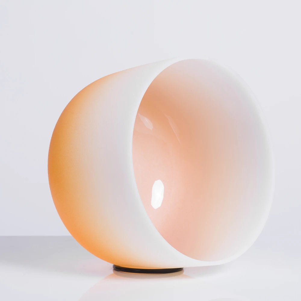 Чакра Сакральная кварцевая 8 дюймов оранжевая полуцветная чакра с кристаллом D