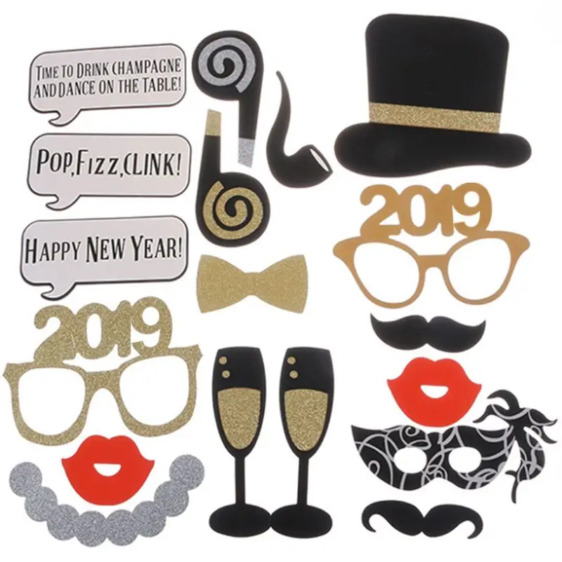 Новый год 2019 Опора реквизит для фотосессии photo Booth Реквизит Новогоднее украшение