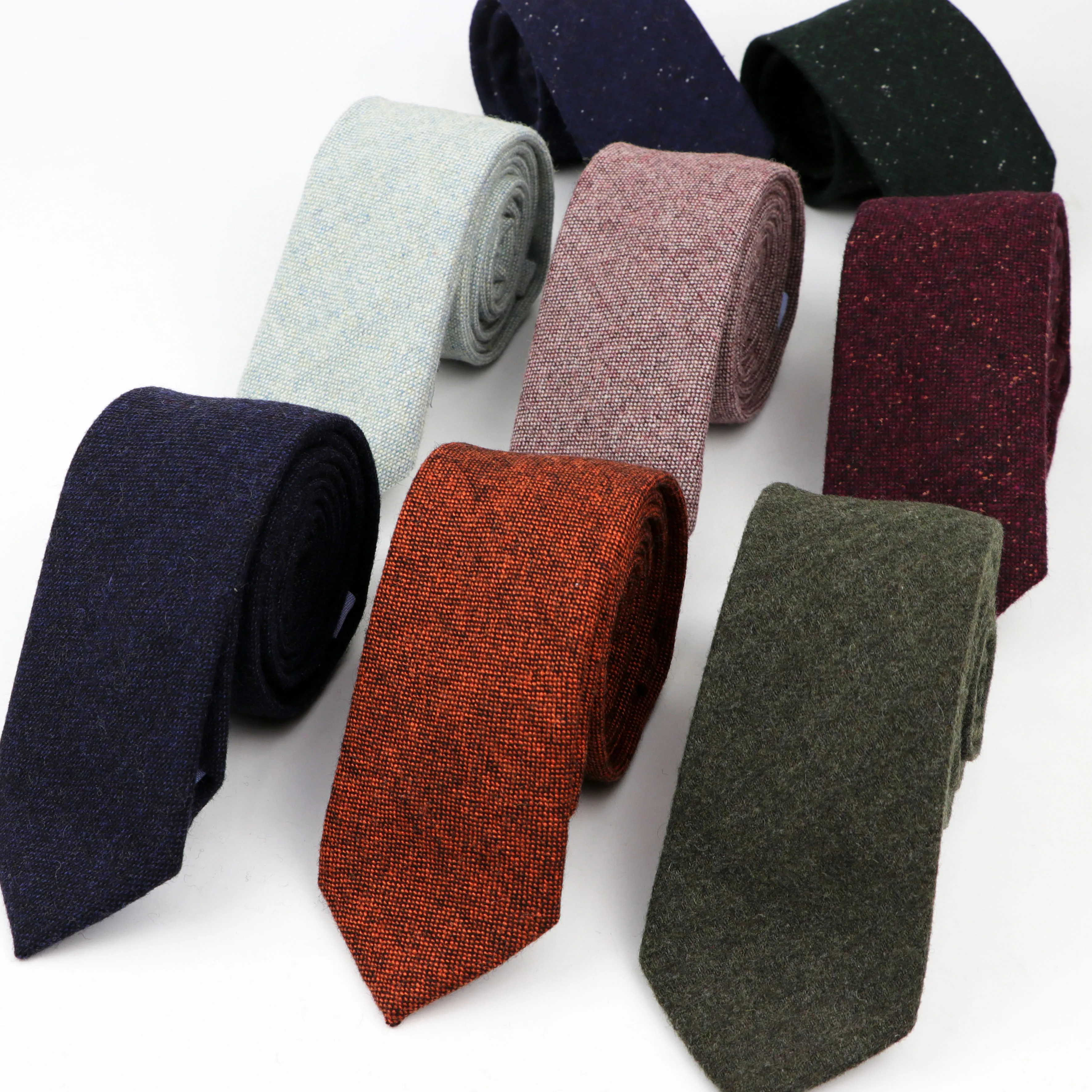 

Новый стиль шерстяной галстук из вискозы 7 см галстуки пушистый однотонный галстук тонкий полосатый галстук аксессуары для одежды теплые г...