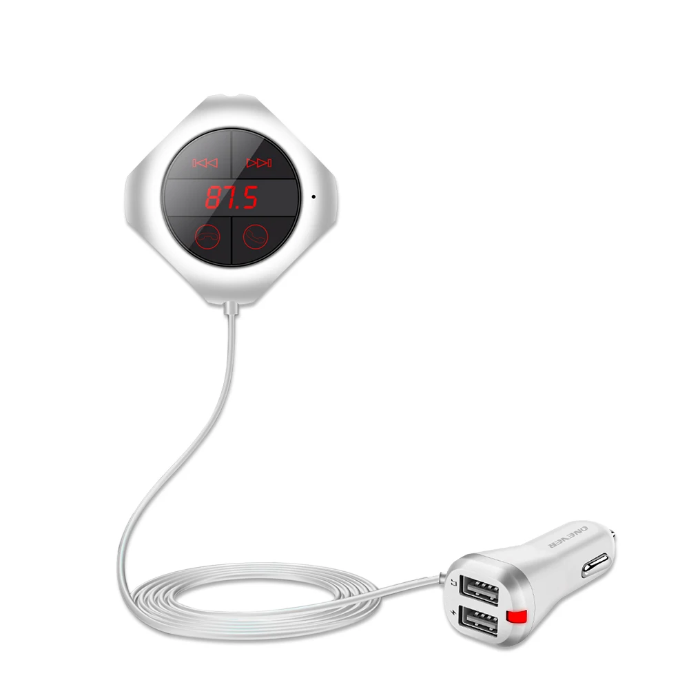 Onever, двойной USB выход, автомобильный Bluetooth, fm-передатчик, автомобильный комплект, MP3 плеер, беспроводной fm-модулятор, поддержка TF карты/USB музыки