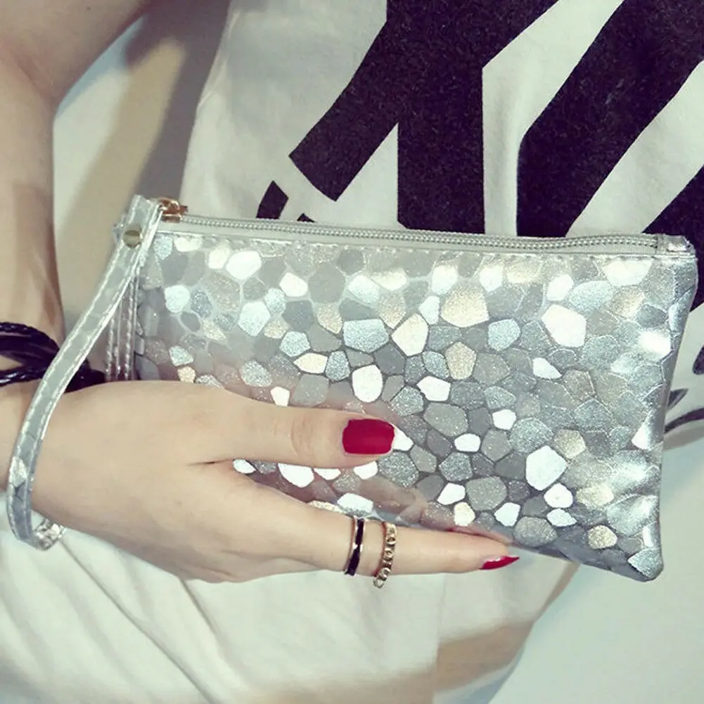 Новинка женская модная Блестящая Сумочка с блестками вечерний клатч-конверт