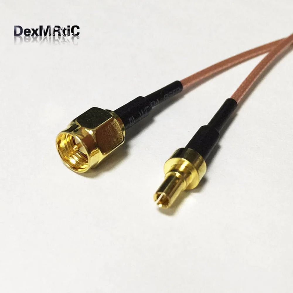 1 шт. НОВЫЙ SMA Мужской переключатель CRC9 мужской прямой кабель Пигтейл RG178 15 см 6