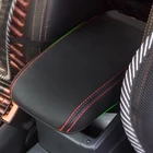 Автомобильный центральный подлокотник из микрофибры, кожаный чехол с отделкой для VW Golf 7 MK7 2014 2015 2016