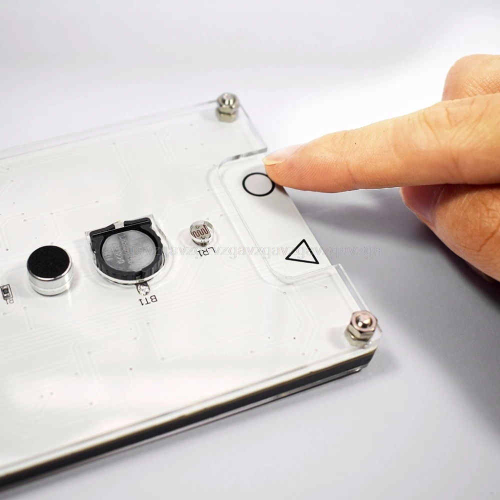 Большой дюймовый Радужный цвет цифровой трубки DS3231 часы DIY kit с настраиваемым цветом s электронный комплект Au23 Прямая поставка