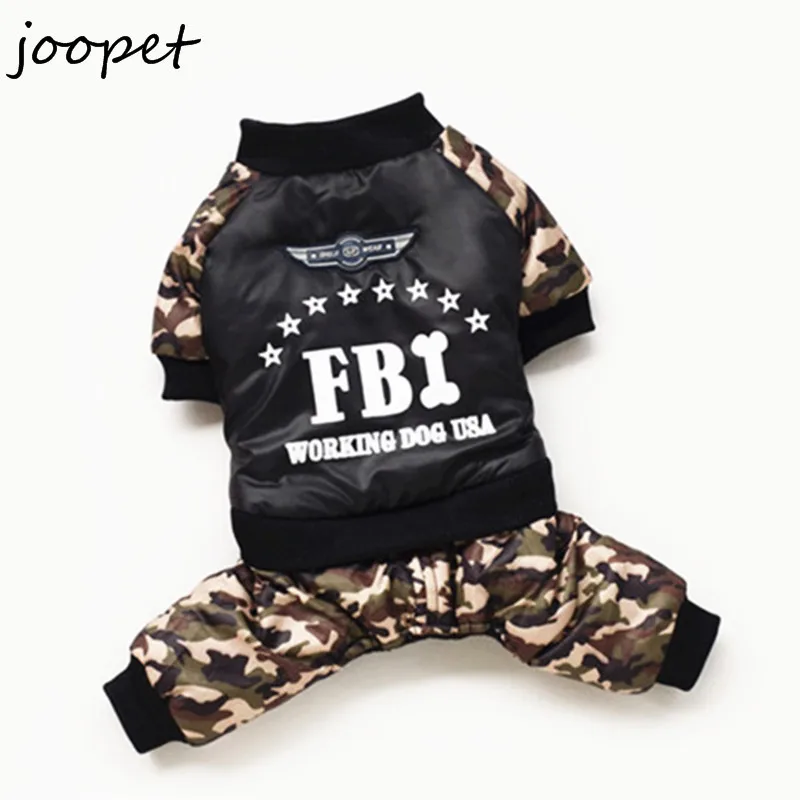 Магазин домашних животных XXL Размер одежды Чихуахуа FBI нейлоновая таффта одежда